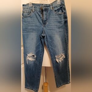 Womens GOGO Blue Distressed Jeans Sz 11